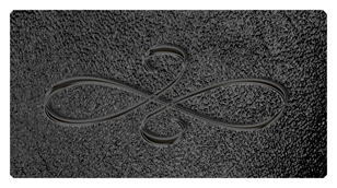 DSC700 601 BK SH BK Black Scroll Shimmer Black Background